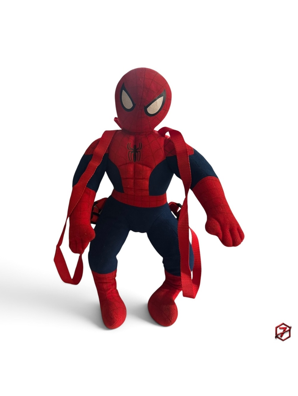 Marvel Spider-Man Plush Character Backpack Red Blue Full Body